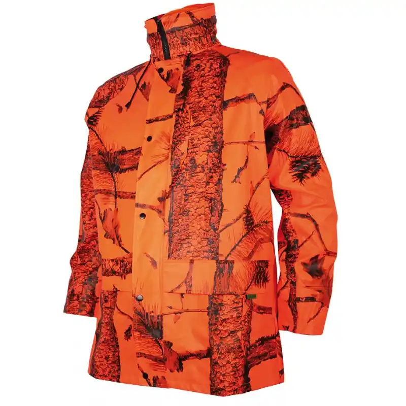 Treeland Regenjacke Camo PU, Orange Camouflage Billig